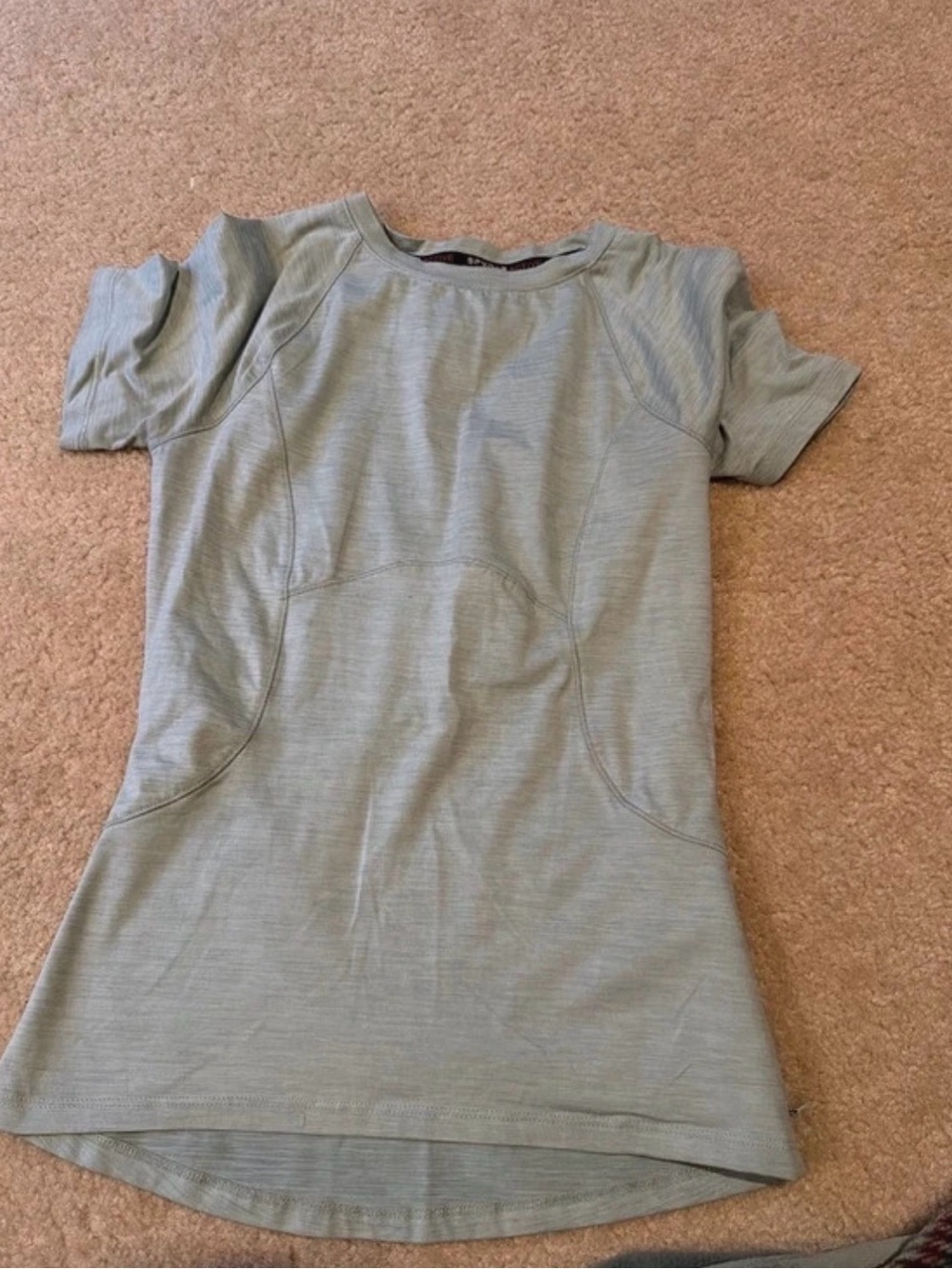 Spyder Short Sleeve Crew Top in Light Sage Green